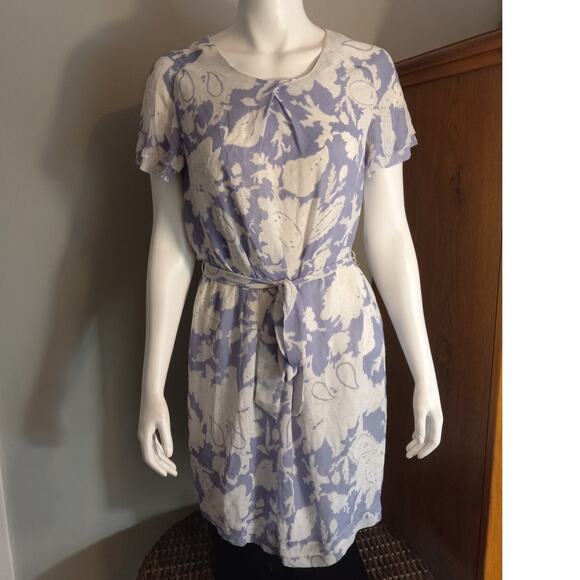 Banana Republic Womens Periwinkle Blue Floral Dress Size M Romantic Fairycore - Picture 1 of 8